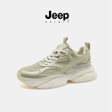 JEEP SPIRIT吉普男鞋时尚老爹鞋男舒适运动鞋男休闲鞋子男 0310 龙井绿 41