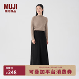 MUJI女式 灯芯绒 A字裙 长半身裙女冬季款裙子 美拉德BE09CC3A 黑色 S (155/62A)
