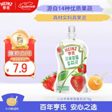 亨氏（Heinz）宝宝婴幼儿辅食零食超金苹果草莓番茄佐餐泥果泥78g 6个月+