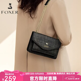 金狐狸牛皮女士包包女包大容量斜挎包单肩包小方包小包520情人节礼物