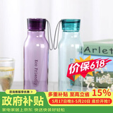乐扣乐扣（LOCK&LOCK）ECO户外运动水杯户外便携塑料水壶男女杯子两件套（550ml*2） 