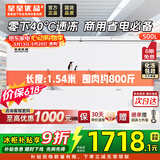 星星500升单温冰柜商用冷藏冷冻两用卧式冰箱大容量雪柜速冻保鲜柜节能-40℃冷冻柜500C/U【价保618】