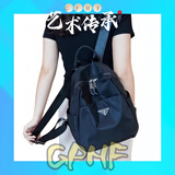 GPHF日系新款GPHF通勤双肩包女新款出行背包轻便牛津布时尚流行旅行包 新款-黑色