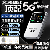 begle【送一年流量】5G千兆网速随身wifi6无线移动免插卡无限全国通用高速流量车载上网路由器2026新款 白【光纤全网通】多送1块电池+32核AI提速十倍