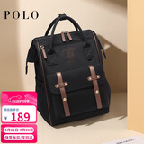 POLO双肩包女士大容量书包iPad电脑包包大学生旅行通勤背包送生日礼物