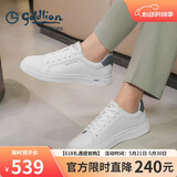 金利来（Goldlion）【春夏焕新】男鞋时尚个性板鞋舒适系带休闲鞋55323073920A白39