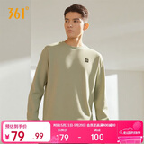 361°卫衣男装春夏季长袖运动服休闲跑步圆领宽松上衣服652334801D-7