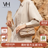 VANESSA HOGAN VH女包山茶花信封包轻奢老花链条小包单肩斜挎包生日礼物送女友