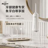 米波迪（Meebordi）冲牙器便携式4喷嘴300ML大水箱洗牙器水牙线冲洗器牙齿清洁美容仪送男友/女友价格保护保价