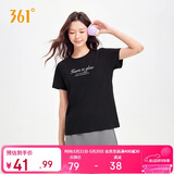 361°t恤衫女夏季新款潮流休闲宽松运动正肩上衣服短袖女装662629106-4