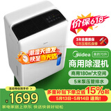 美的（Midea）70升除湿机 180㎡潮湿天仓库地下室抽湿机 5米泵压排水 正负离子净化 工商业除湿器CF70BD/N8-DL1