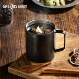 格丽思（GREENIS）纯钛马克杯咖啡杯钛杯水杯办公室高颜值情侣对杯生日礼物