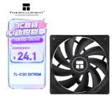 利民（thermalright）TL-C12C EXTREM 黑色12cm机箱风压扇 双滚珠轴承 4PIN串接PWM接头 1850转速