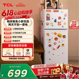 TCL 116L两门冰箱二级能效直冷小户型养鲜白色节能小型出租房家用电冰箱112升级款R116L5-B 价保618