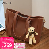 viney牛皮包包女包大容量托特包轻奢斜挎单肩包生日礼物品牌送女友老婆