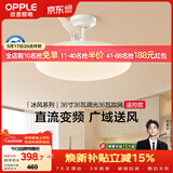 欧普照明（OPPLE）全光谱36寸风扇灯遥控LEDRa98厨房餐厅卧室吊灯冰风白 1级能效