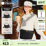 LeSportsac乐播诗新款腋下包单肩斜挎手提包包女包单肩包520礼物 黑色-中号升级款
