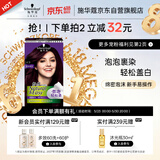 施华蔻（Schwarzkopf）怡然摩丝染发霜4.9桑葚藤紫 泡泡染发剂染发膏轻松染盖白发