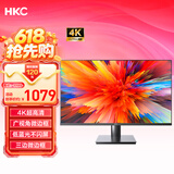 HKC 31.5英寸4K超清大屏幕P3广色域 广视角微边框 商用办公壁挂低蓝光不闪屏PS5台式电脑显示器T3252U