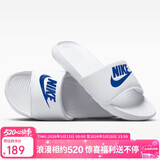 耐克NIKE外穿男拖鞋一字VICTORI休闲鞋CN9675-102白40