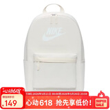 耐克NIKE男女双肩包 书包  HERITAGE  休闲包DC4244-104白 均码