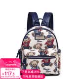 小熊依恋双肩包女时尚布艺小众设计洋气女士户外迷你小背包圣诞新年礼物