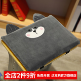 达克鸭学生坐垫凳子椅子垫子记忆棉教室宿舍用软舒适椅垫座垫屁股垫屁垫 哈士奇 小号长方形35*24厘米【有搭扣】
