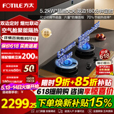 FOTILE方太燃气灶煤气炉 厨房家用天然气台式嵌入式两用双眼灶 大火力猛火爆炒  熄火保护 02-TE21天然气 定时+联动灶