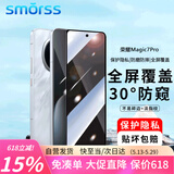 Smorss【30°防窥膜】适用荣耀magic7Pro/RSR防窥钢化膜honor保时捷手机膜曲面全屏覆盖高清防摔防指纹