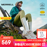 迈乐（Merrell）官方店男女款户外登山徒步鞋减震MOAB 3迈越者轻量防滑耐磨透气 J035894白灰米（女） 37