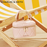 CHARLES&KEITH菱格链条手提斜挎小方包盒子包包女包生日礼物送女友CK2-80782534 粉红色Pink（新色） 小包