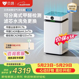 贝昂【价保618】空气净化器除甲醛TVOC大空间家用除异味除细菌病毒除过敏原净化器【卫健委认证】X8S