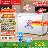 澳柯玛（AUCMA）307升单温冷柜家用减霜大冰柜 冷藏柜冷冻柜转换卧式冰箱雪糕 柜一级能效BC/BD-307HNE【价保618】