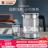 WMF福腾宝不锈钢 玻璃可调温电茶壶烧水壶保温茶壶电热水壶 1L