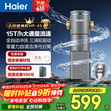 海尔（Haier）前置过滤器超15T大通量家用自来水过滤净水器40微米全自动反冲洗实时水压监测全屋净水HP-45