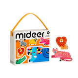 弥鹿（MiDeer）儿童早教入门大块拼图宝宝进阶学习男女孩幼儿益智2岁节生日礼物 【手提礼盒款】非洲动物（2岁+）