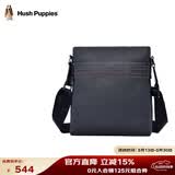 暇步士（Hush Puppies） 单肩包男斜挎包男包休闲时尚牛皮商务背包竖款公文包生日礼物