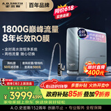 史密斯（A.O.SMITH）佳尼特 蓝鲸1600G 家用净水器厨房专用台下用净水机直饮一体机 8年RO膜 冠军之选CR4200AE1价保618