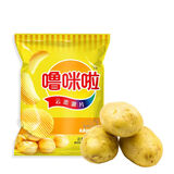 噜咪啦云南土豆片经典原味100g*5袋 【高原鲜切】 薯片儿童零食特产追剧