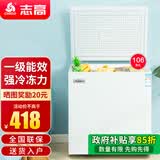 志高（CHIGO）小冰柜家用冷冻小型一级节能省电迷你卧式冷藏保鲜储母乳冷柜 【一级能效 全国联保】 106L 单温单门