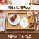 青苹果茶盘家用长方形茶托茶台酒杯托盘实木盘简约茶具竹盘