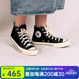 匡威（Converse）1970s帆布鞋经典三星标男鞋女鞋休闲时尚百搭运动鞋板鞋162050C 162050C 经典黑【高帮1970s】 37.5