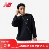 NEW BALANCE 卫衣男款简约休闲百搭运动套头衫MT41507 BK S 