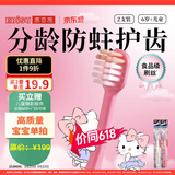 惠百施（EBISU）6岁以上软毛牙刷儿童HelloKitty联名定制磨圆柔丝刷毛2支套装