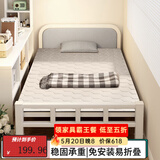 忆琳居折叠床家用单人床办公室午休床1.2米硬板床加床便携简易 120cm宽【升级软靠+加厚框架】