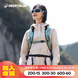 迪卡侬（DECATHLON）户外硬壳冲锋衣女款春秋登山服防风防水夹克风衣运动外套MH150 豆蔻粉 S