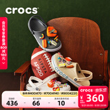 卡骆驰（CROCS）贝雅卡骆班洞洞鞋轻便耐磨一脚蹬休闲鞋女鞋时尚沙滩鞋|205089 黑色/白色-066 37 /38(230mm)