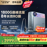史密斯（A.O.SMITH）佳尼特 蓝鲸1600G 家用净水器厨房专用台下用净水机直饮一体机 8年RO膜 冠军之选CR4200AE1价保618