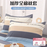 艾薇 A类全棉枕头套学生单人枕芯套纯棉枕套一个 罗马时代 48*74cm
