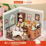 若来（Rolife）超级世界下午茶diy手工小屋积木拼装玩具女孩生日六一儿童节礼物
